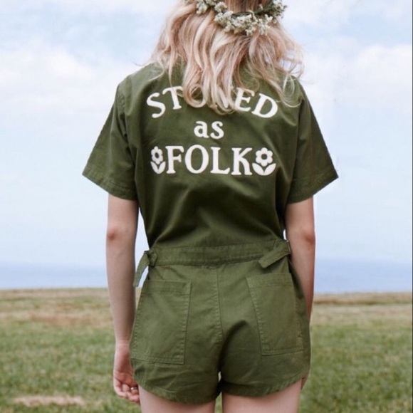 Sugarhigh Lovestoned Pants - Rare Sugarhigh Lovestoned Stoned as Folk Romper